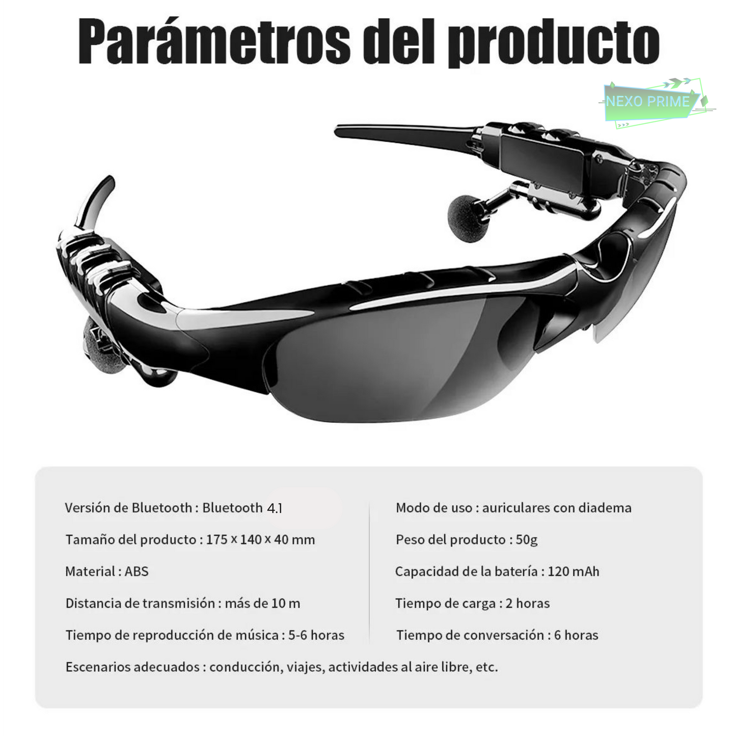 Gafas Bluetooth Deportivas