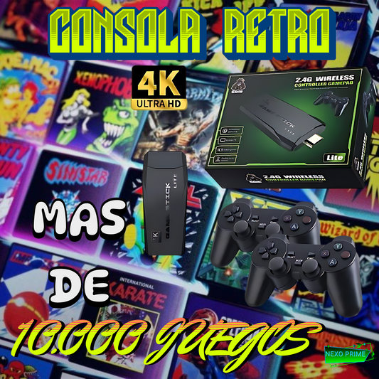 CONSOLA DE VIDEOJUEGOS GAME STICK 4K